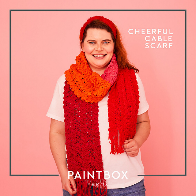 Cheerful Cable Scarf