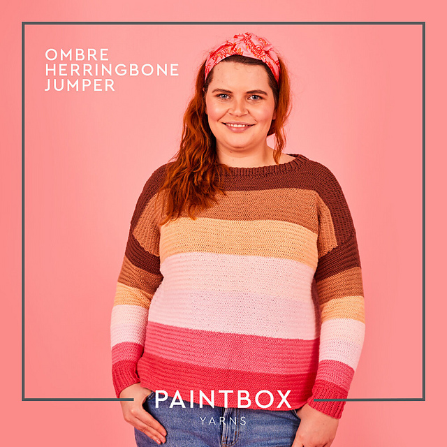 Ombre Herringbone Jumper