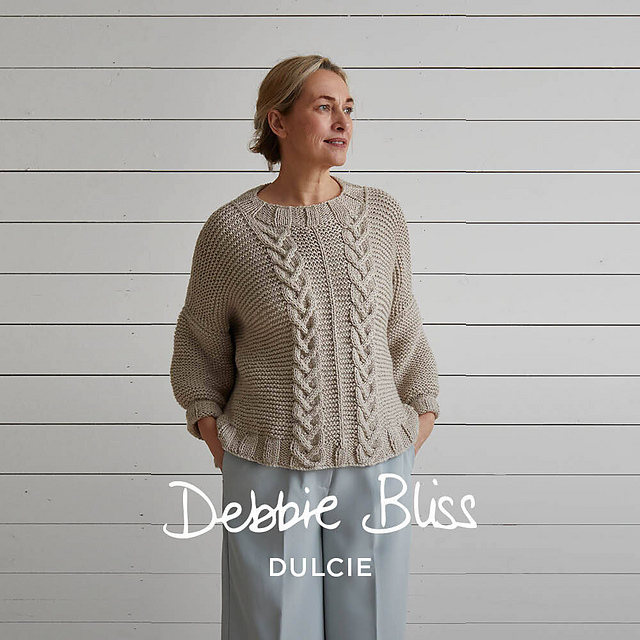 Cable and Garter Sweater