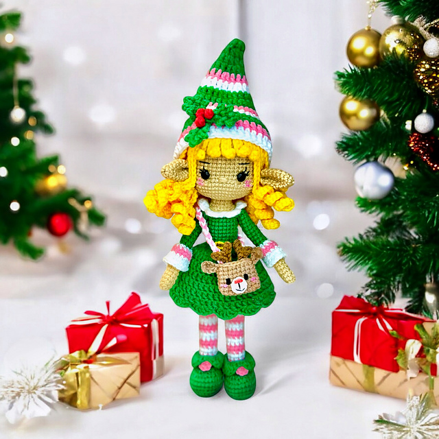 Joy the Elf Christmas Doll