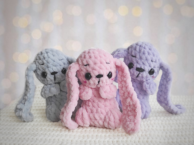 The smallest plush Easter bunny