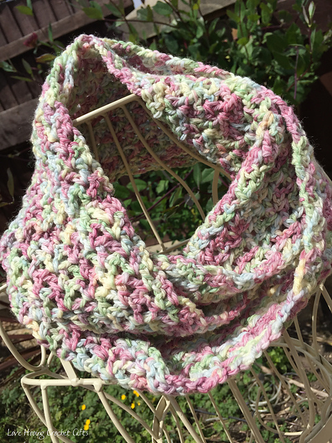 Lacy Textured Infinity Scarf