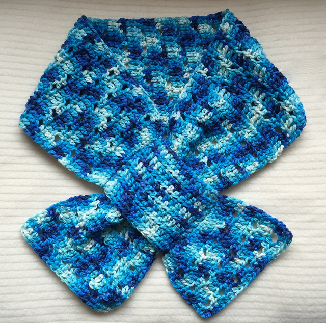 Pull through Eyelet Scarf