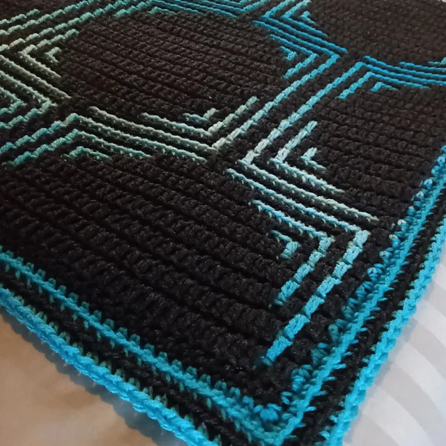 Mosaic Bubbles Afghan