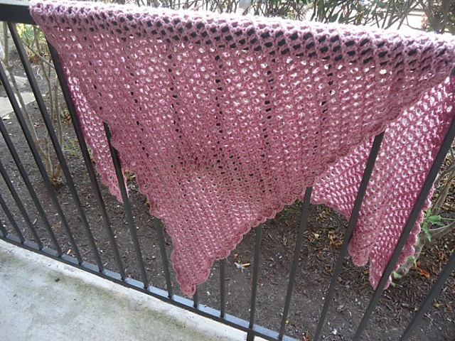 Blooming Rose Shawl