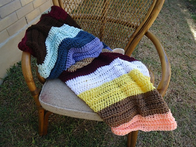 Sugar Sweet Stripes Afghan