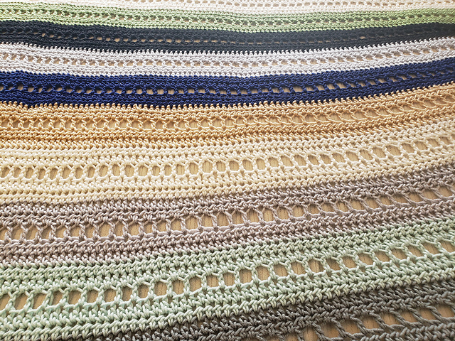 Blocks & Stripes Afghan
