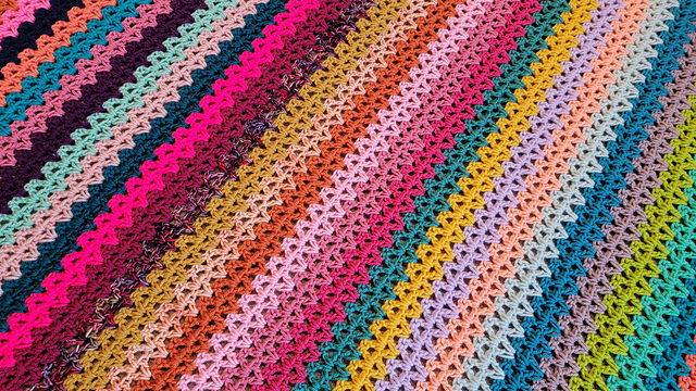 Vivaciously Vibrant Afghan