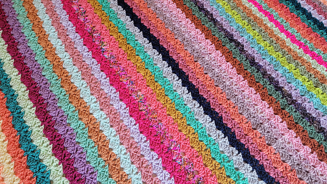 Shifting Glimmer Afghan