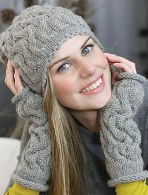 S8929 Cap and wrist warmers