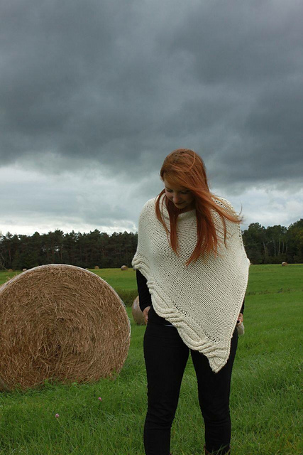 Vanilla Swirl Poncho & Wrap