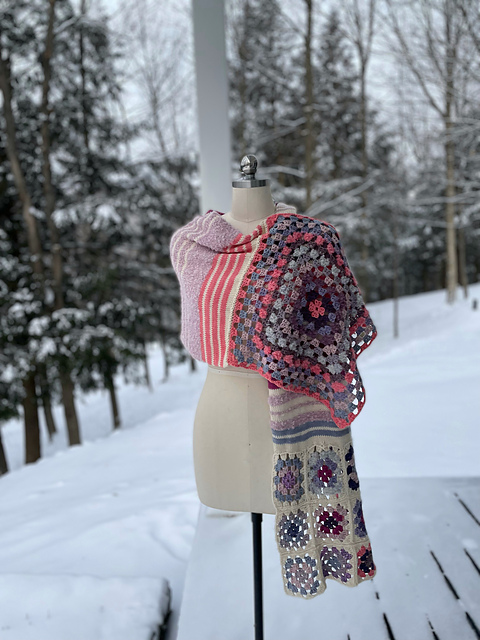Knit 'n Granny Wrap