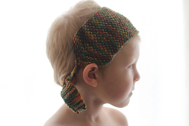 Groovy Seed Stitch Headband