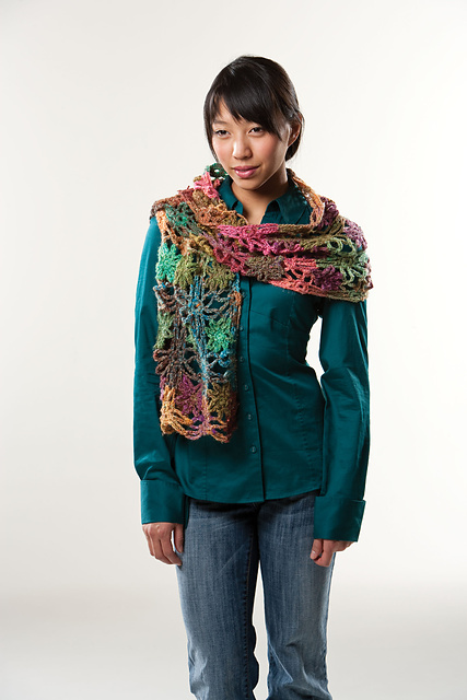 Splashy Flowers Scarf