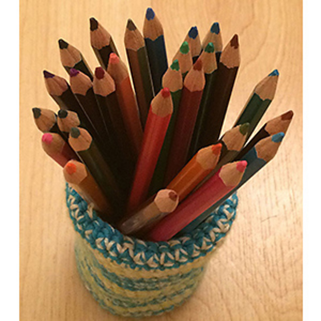 Crochet Pencil Holder
