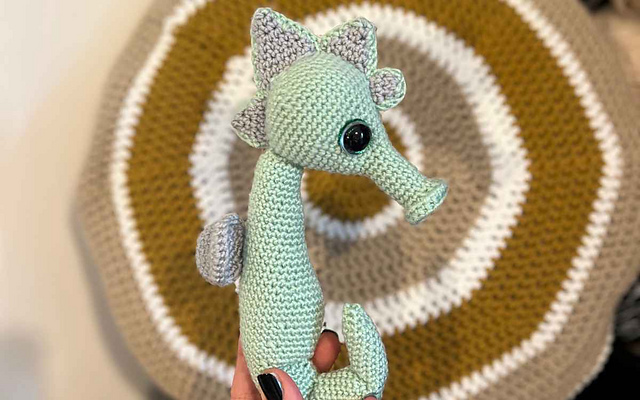 Fry the Crochet Seahorse