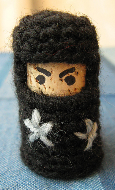 Cork and Crochet Ninja