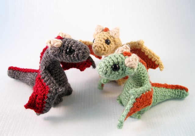 Ravelry: Young Dragons Amigurumi pattern by Lucy Collin