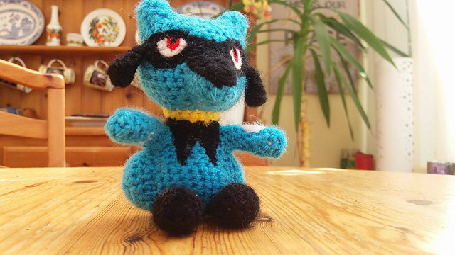 Ravelry: Pokemon Riolu pattern by Blue Fox Paws
