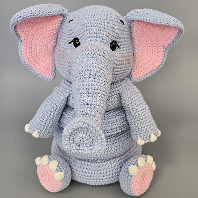 Elephant stacking toy