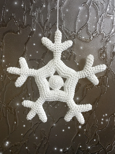 Snowflake Christmas ornament