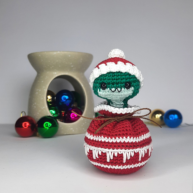 Christmas snake in the bag