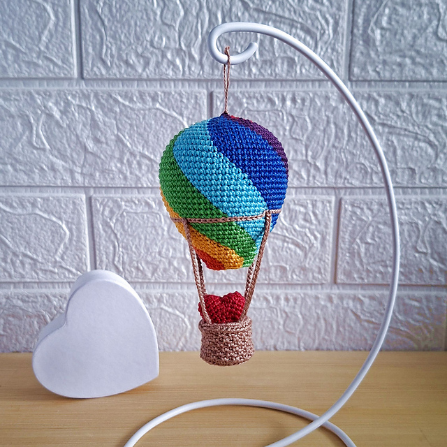 Rainbow Hot Air Balloon