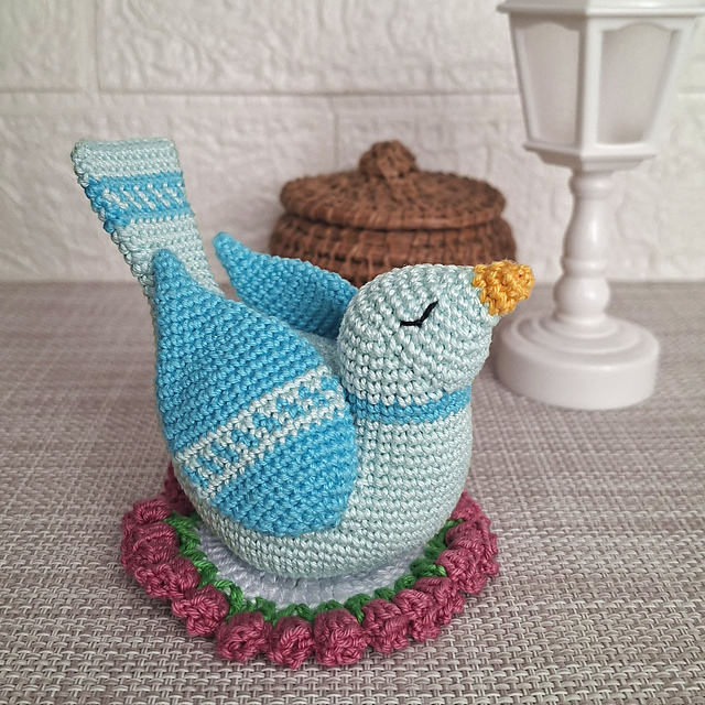 Spring Bird With Doily