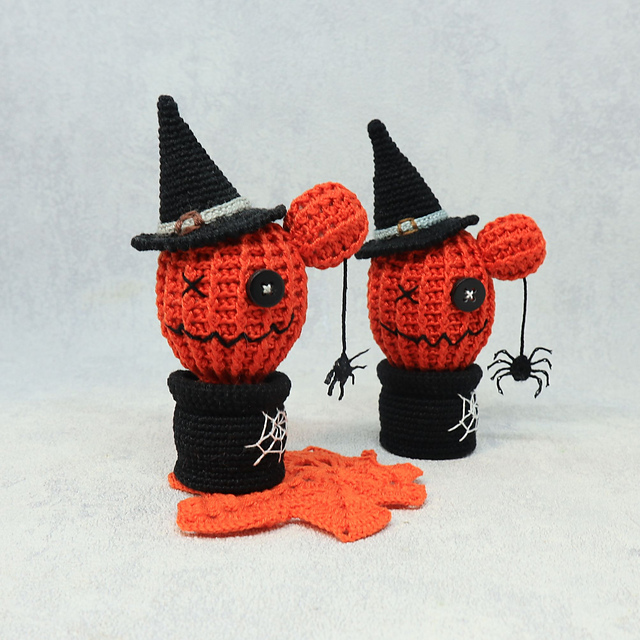 Halloween pumpkin cactus
