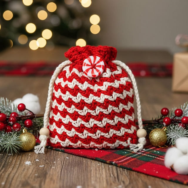 Candy Cane Gift Bag