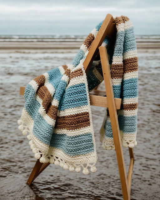Camber Sands Baby Blanket