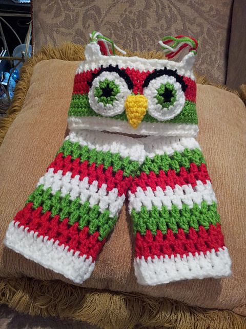 Owl Headband and Legwarmers Set