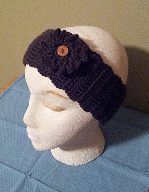 Simple Flower Earwarmer Headband