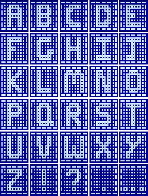 DFC Alphabet 10x10