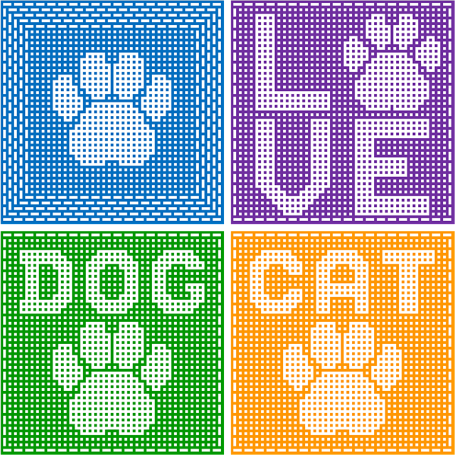 Pet blanket 4 designs