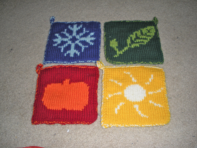 Four Seasons Potholders