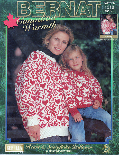 Heart and Snowflake Pullover (mother)