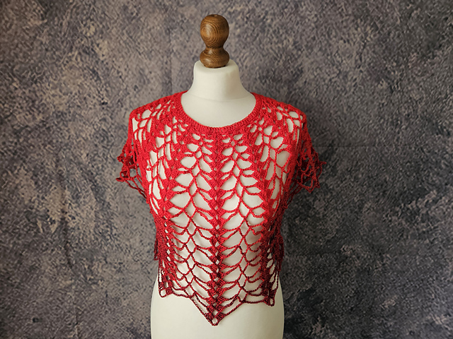 Spiderweb raglan blouse