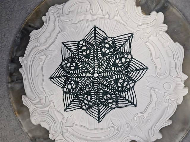 Ghosts doily