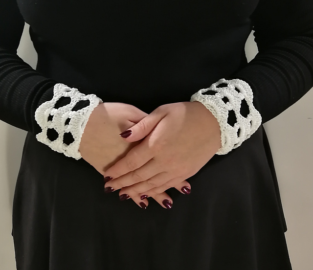 Wednesday Addams wrist cuffs
