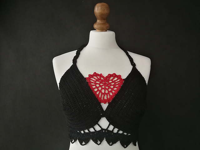 Valentine's day crop top