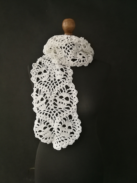 Gothic skull scarf