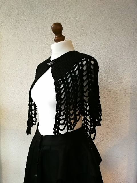 Gothic spiderweb cape