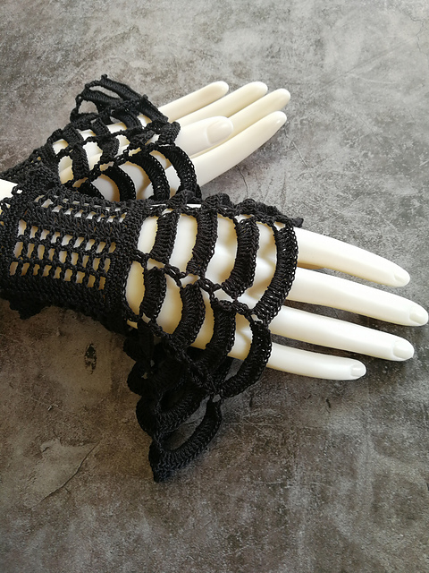 Victorian lace cuffs