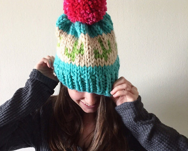Knit Cactus Hat