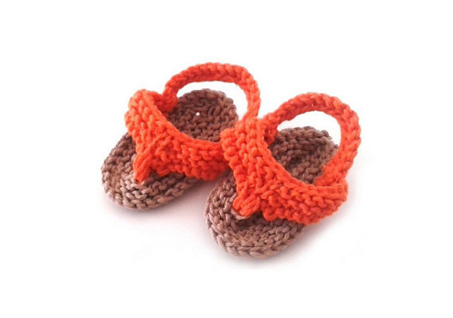 Orange Flip Flops