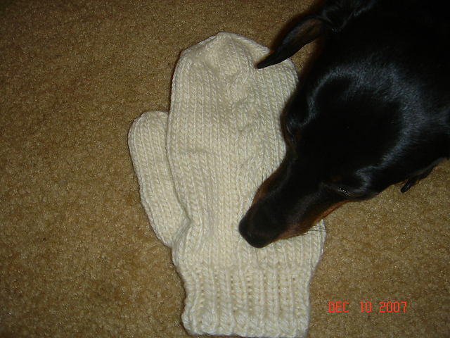 Cabled Mittens