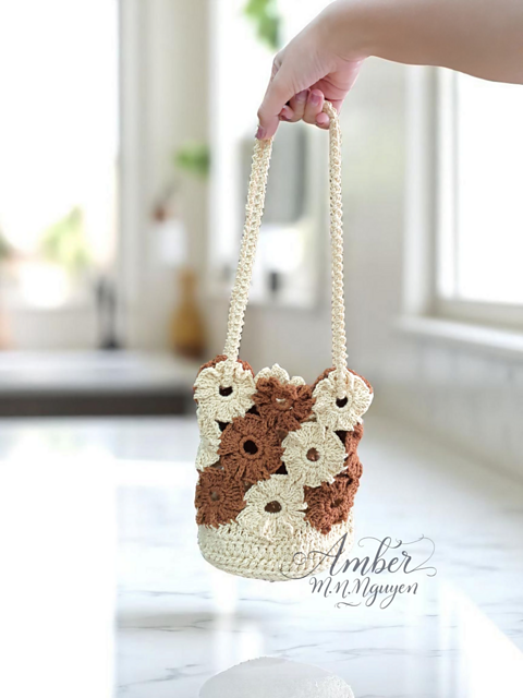 Amberweave Bloom Bucket Bag