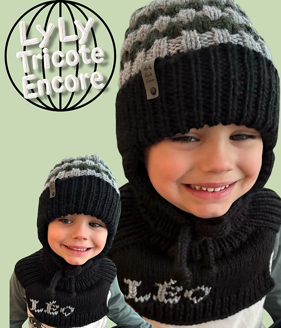 Ravelry: Duo *Fabien/Fabienne* tuque et plastron pattern by Lynn