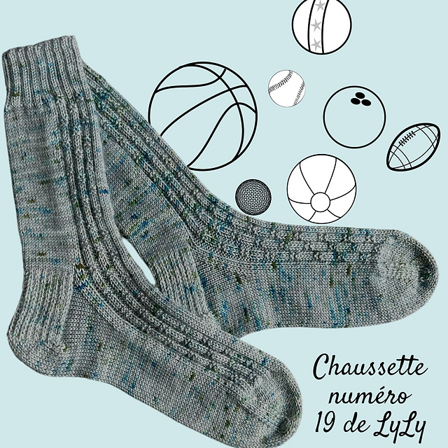 Chaussette numéro 19 de LyLy